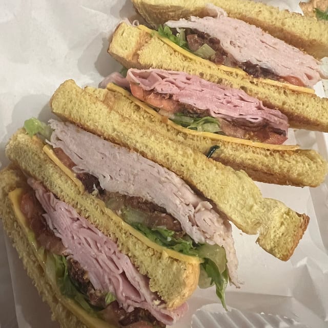 Tripled Decker Sandwich.
