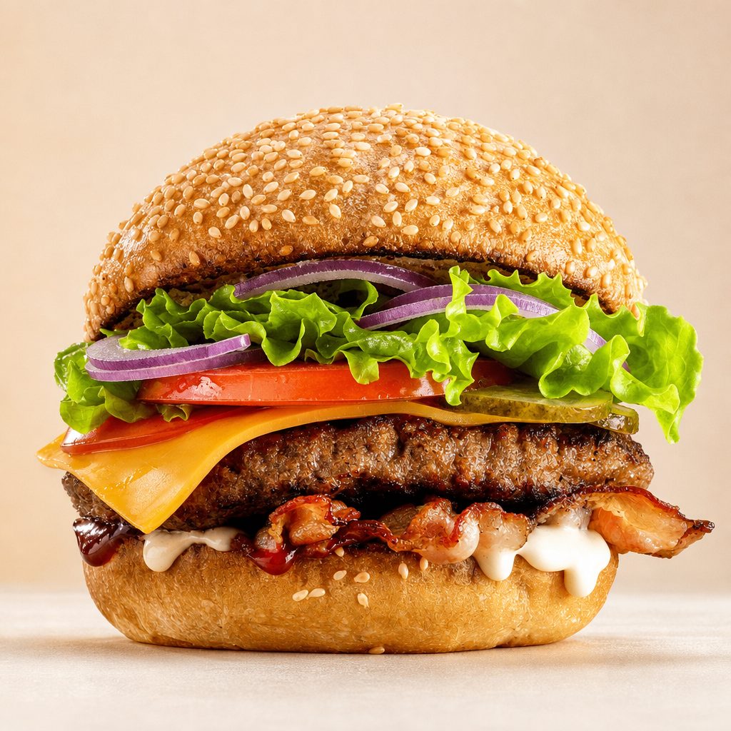 Bacon Cheddar Burger.