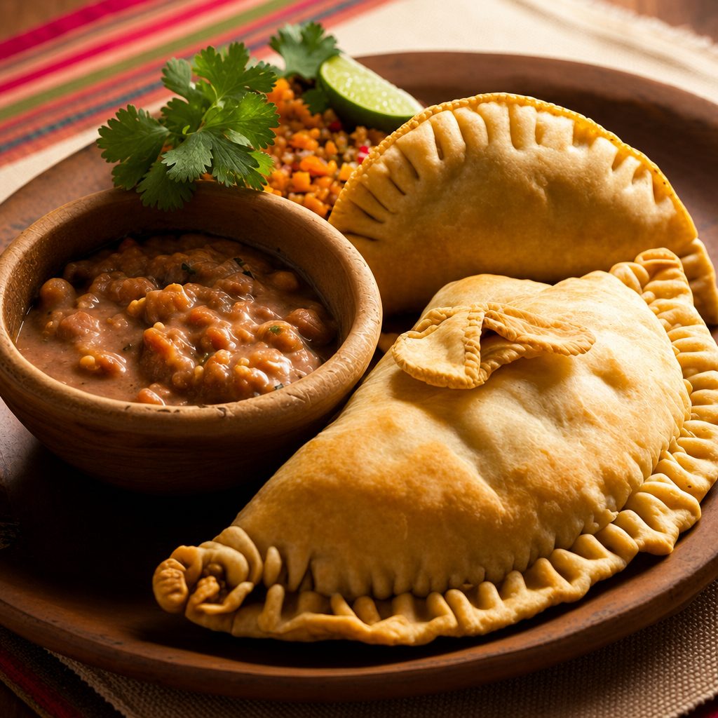 Sausage & Peppers Empanada.