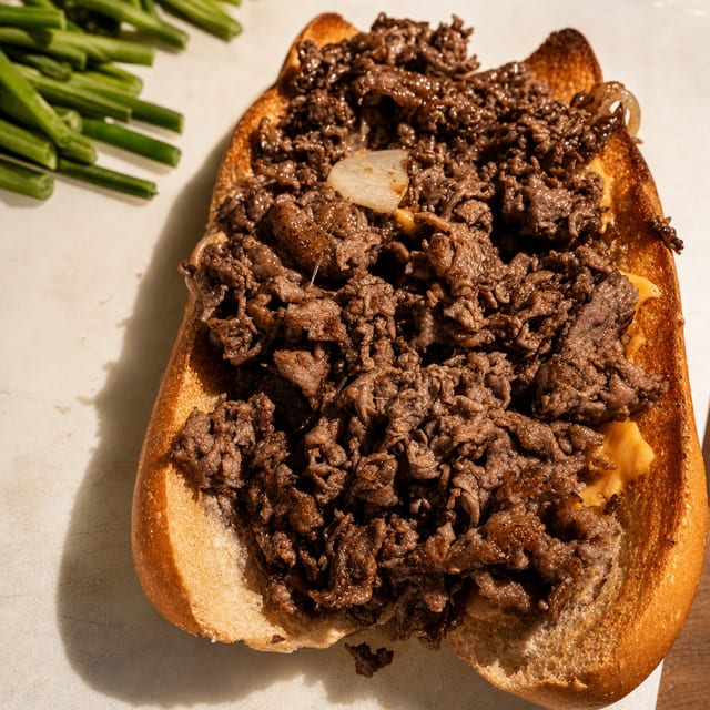 Cheesesteak Sandwich.