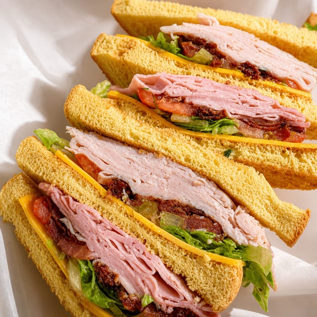 Tripled Decker Sandwich.