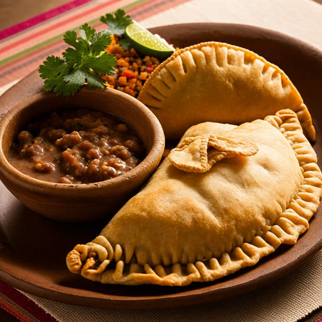 Chicken & Cheese Empanada.